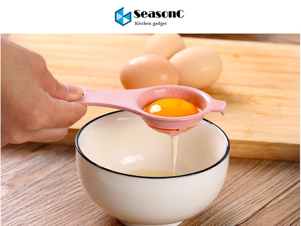 Séparateur d'œufs jaune d'œuf poussin blanc, séparateur de blanc d'œuf  poulet, séparateur d'œufs fantaisie, passe au lave-vaisselle, séparateur d' œufs mignon pour la cuisine, la boulangerie, le camping (jaune) 